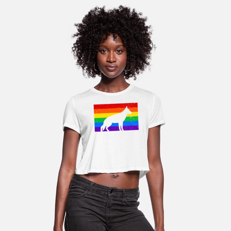 LGBT German Shepherd Rainbow Flag