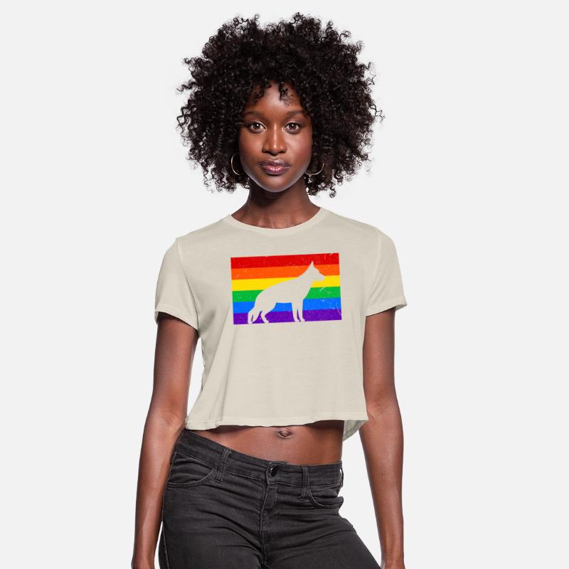 LGBT German Shepherd Rainbow Flag