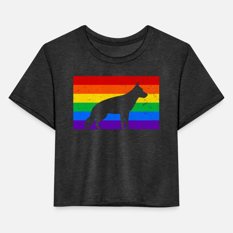 LGBT German Shepherd Rainbow Flag