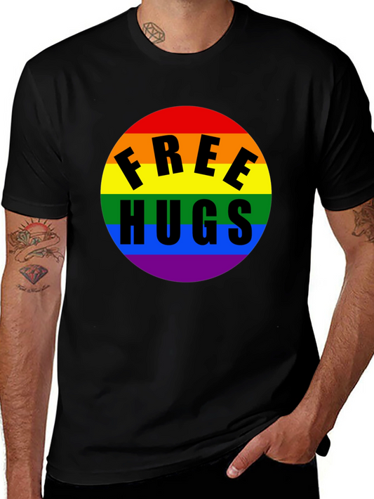 Free Hugs Rainbow Pride T-Shirt