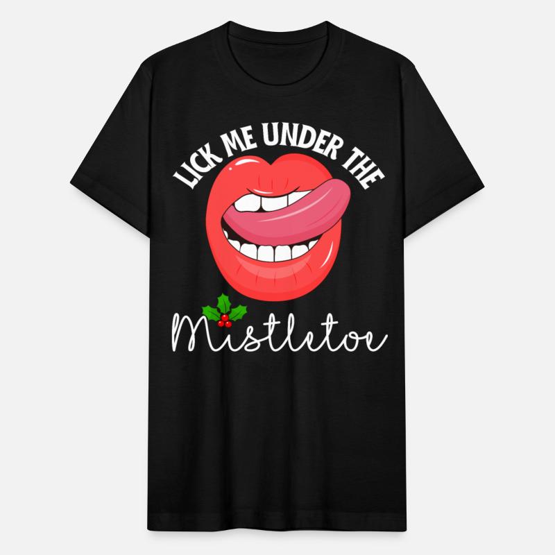 Lick me under the mistletoe ugly Christmas sweater