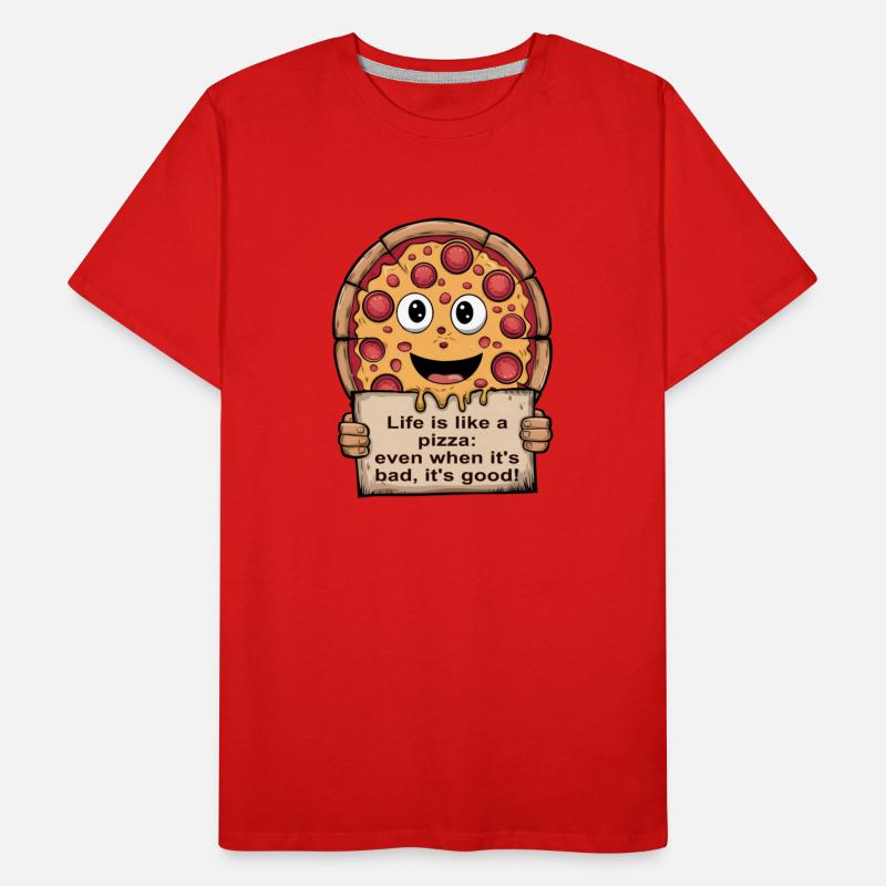 LIFE IS LIKE A PIZZA - ITALIAN SAYING