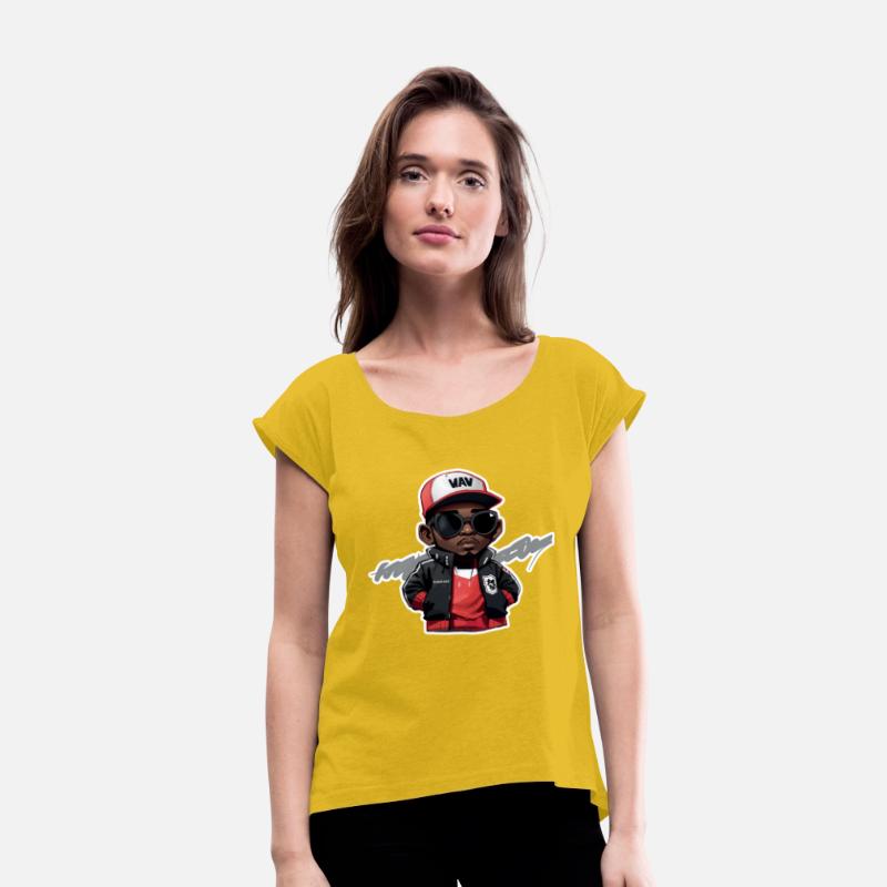Little Hip Hop Head with Stroke (Red)