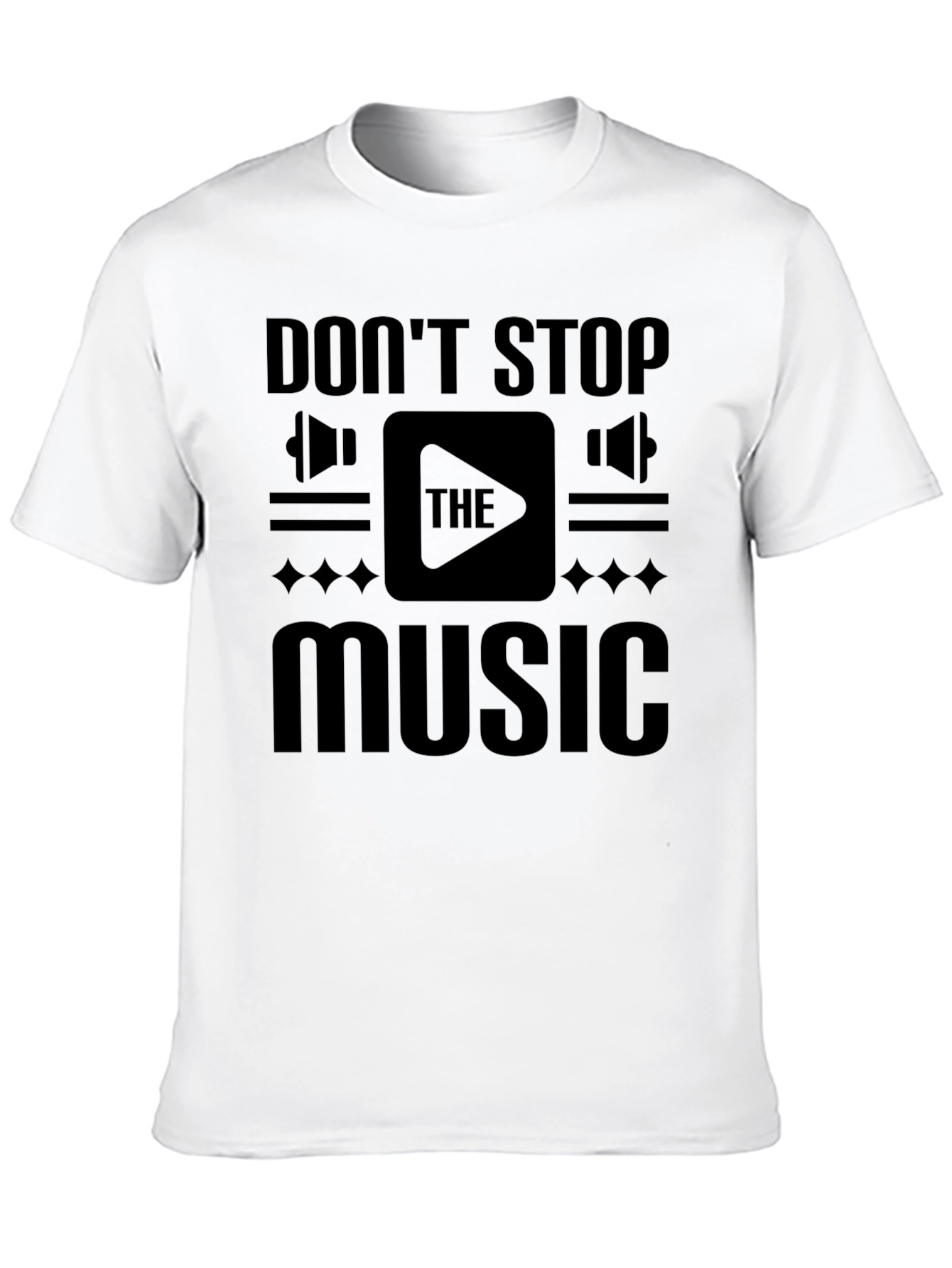 Dont Stop The Music Black Graphic Tee