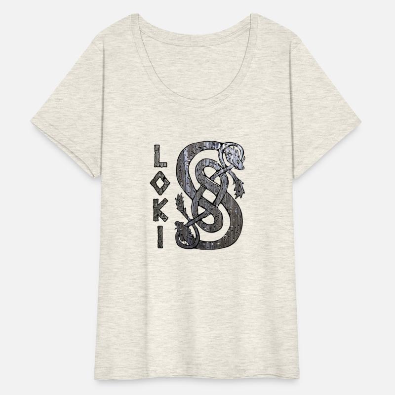 Loki's Symbol The Serpent Tee Thor Mjolnir Valknut