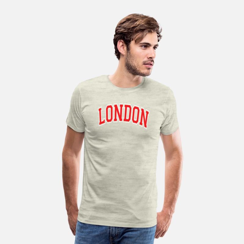 London England Uk Varsity Style Red Text