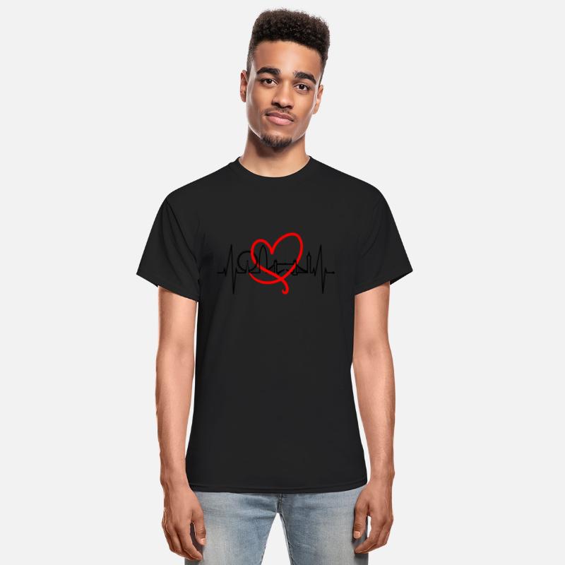 London Skyline Heartbeat England Fan Lover UK Gift