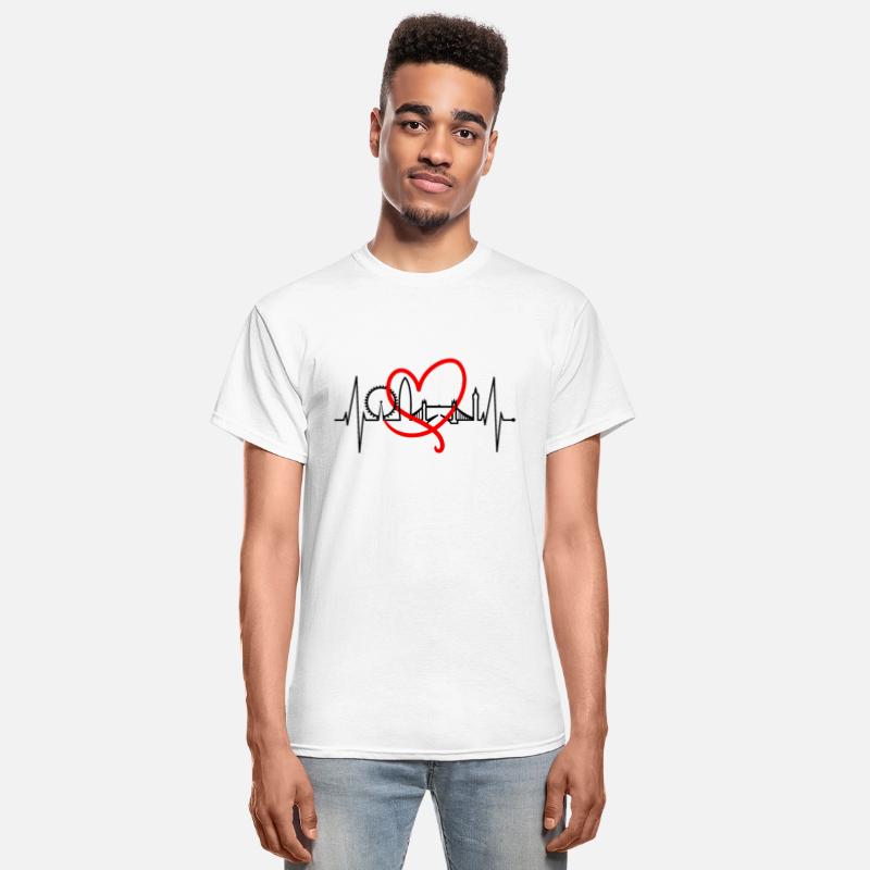 London Skyline Heartbeat England Fan Lover UK Gift