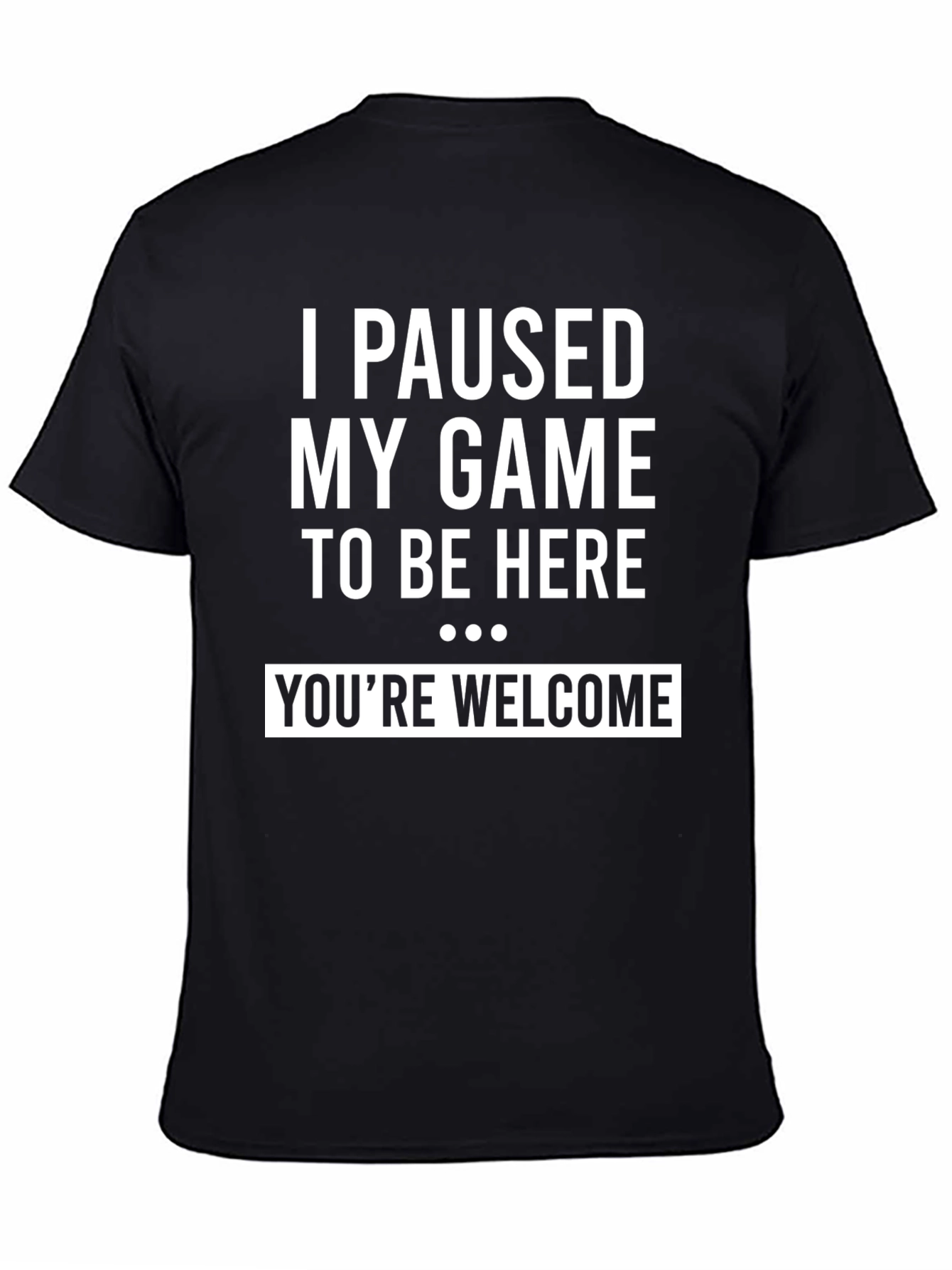 I Paused My Game to Be Here Mens Tee