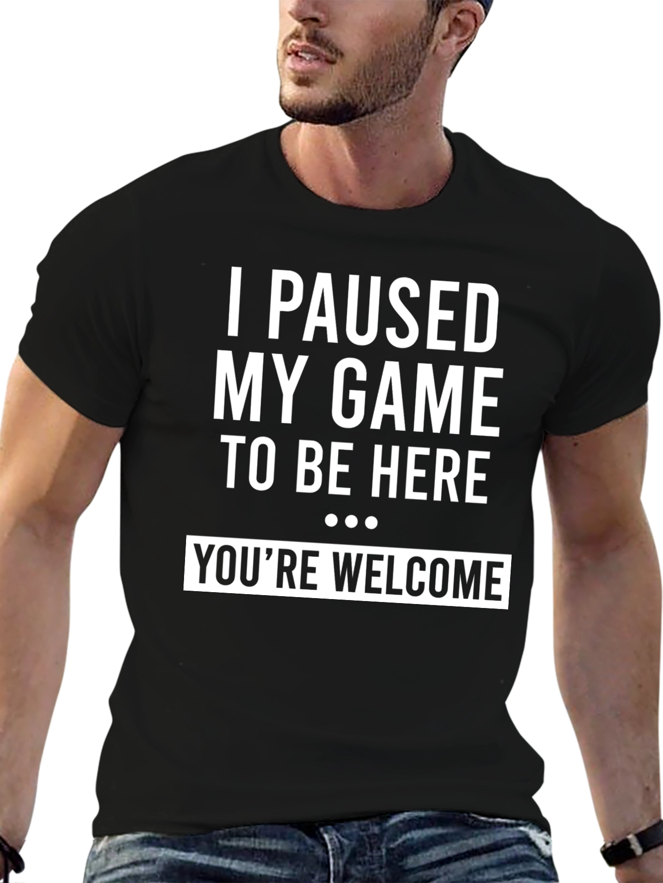 I Paused My Game to Be Here Mens Tee