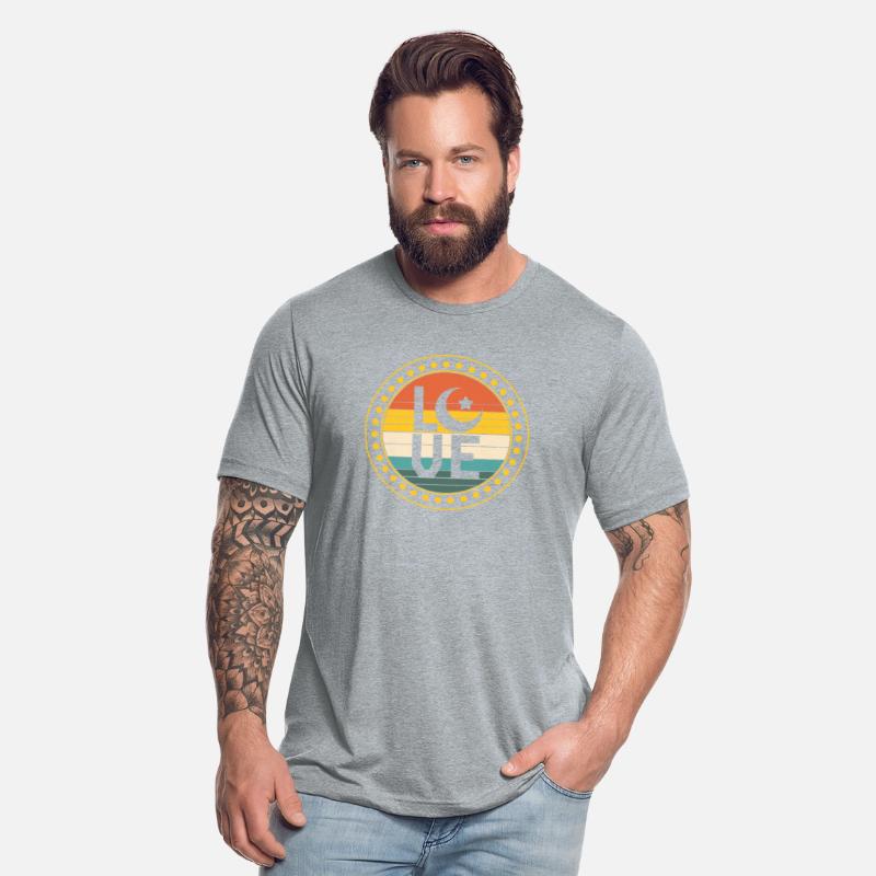 Love 3d Low Poly Crescent Symbol Shirt, Muslim
