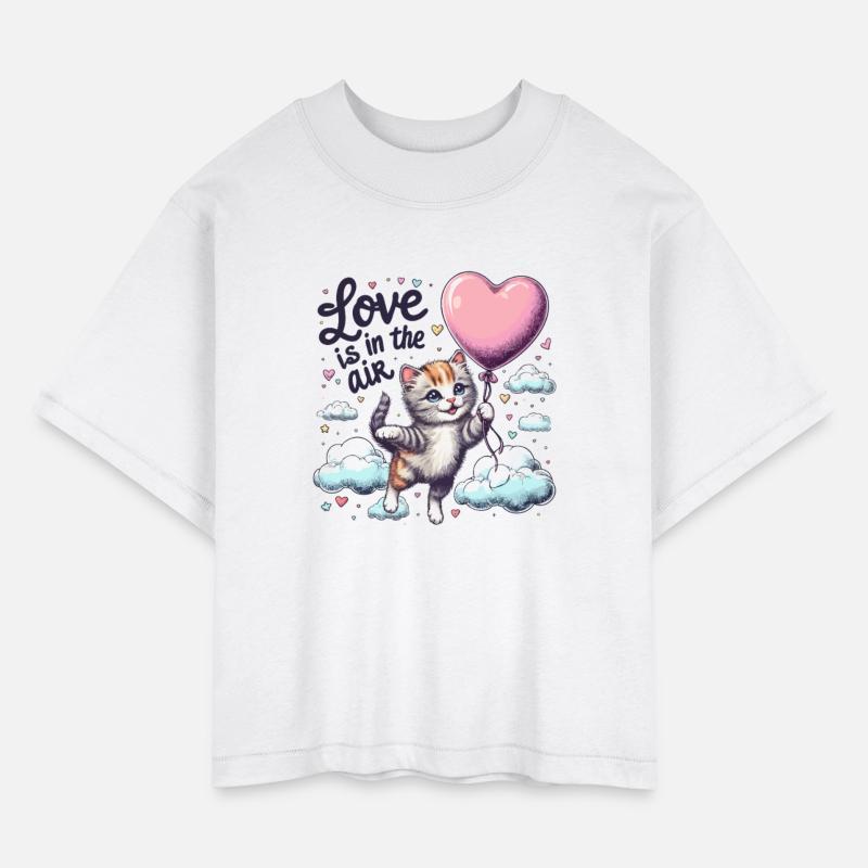 Love Is in the Air - Whimsical Kitten Balloon Art