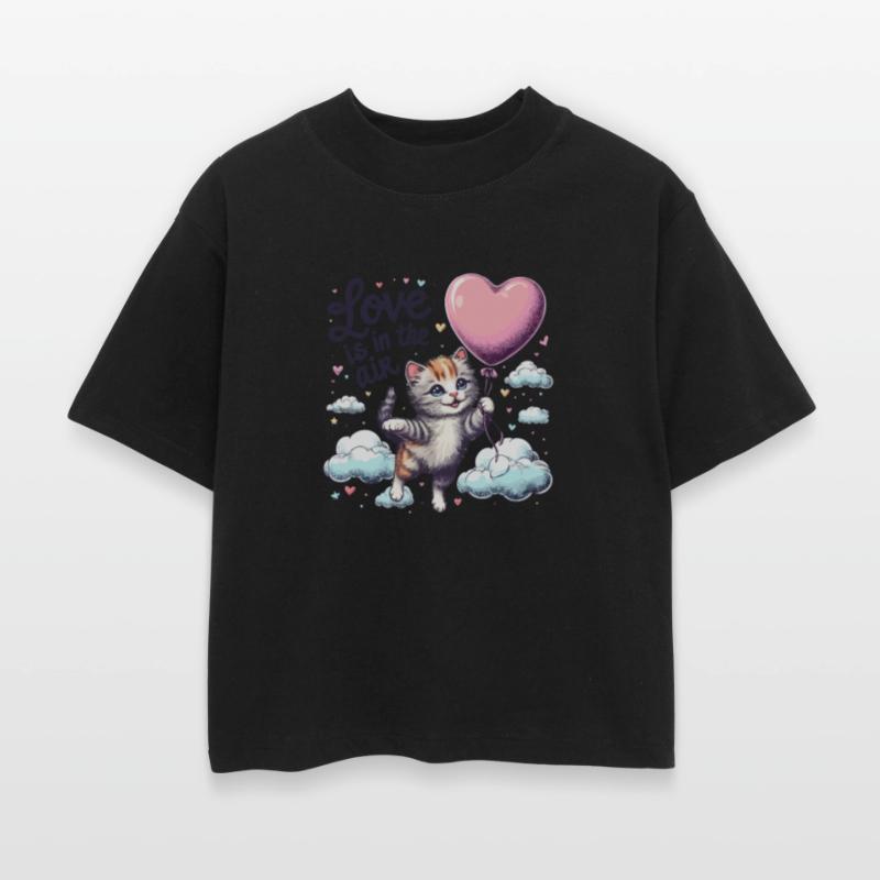 Love Is in the Air - Whimsical Kitten Balloon Art