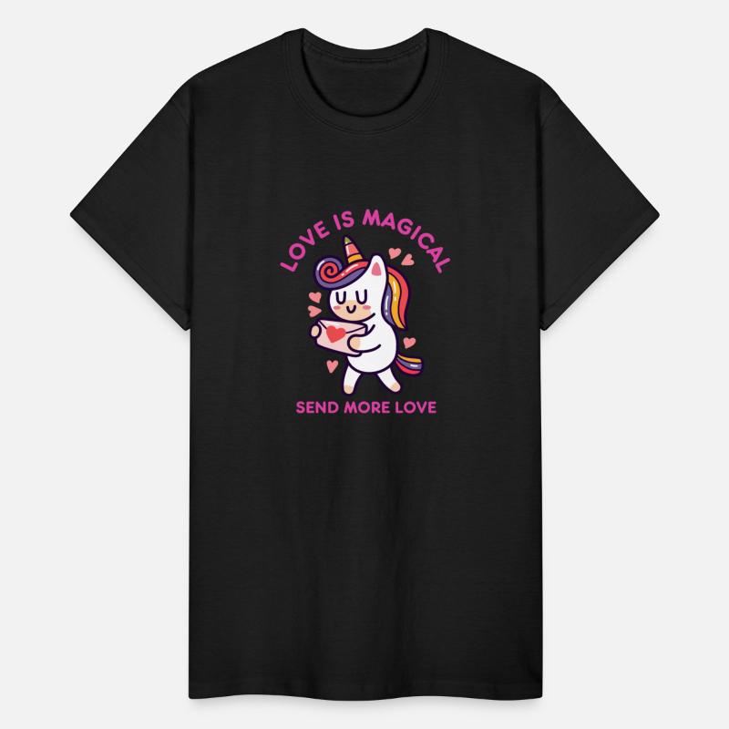 Love Is Magical Send More Rainbow Unicorn Heart