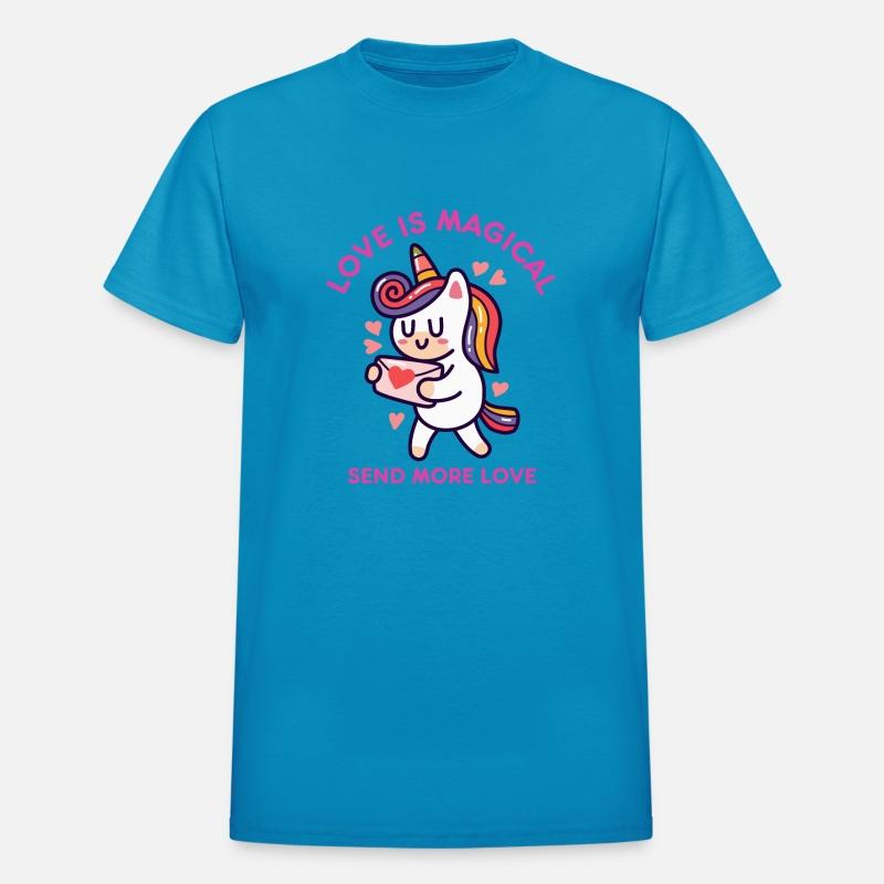 Love Is Magical Send More Rainbow Unicorn Heart