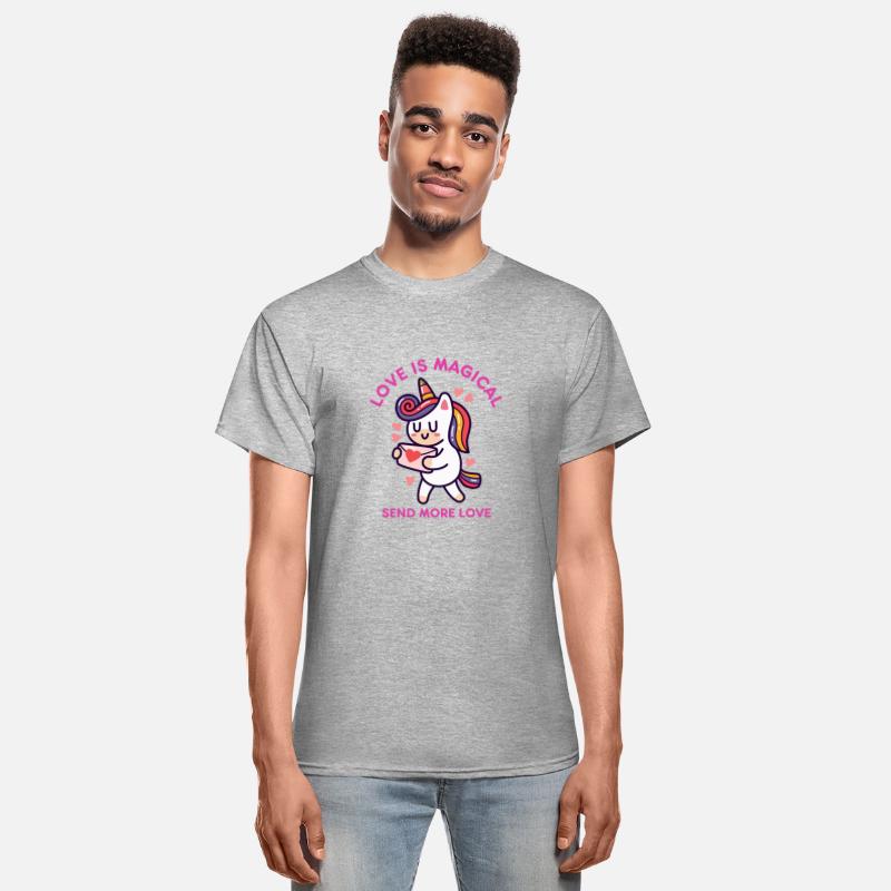 Love Is Magical Send More Rainbow Unicorn Heart