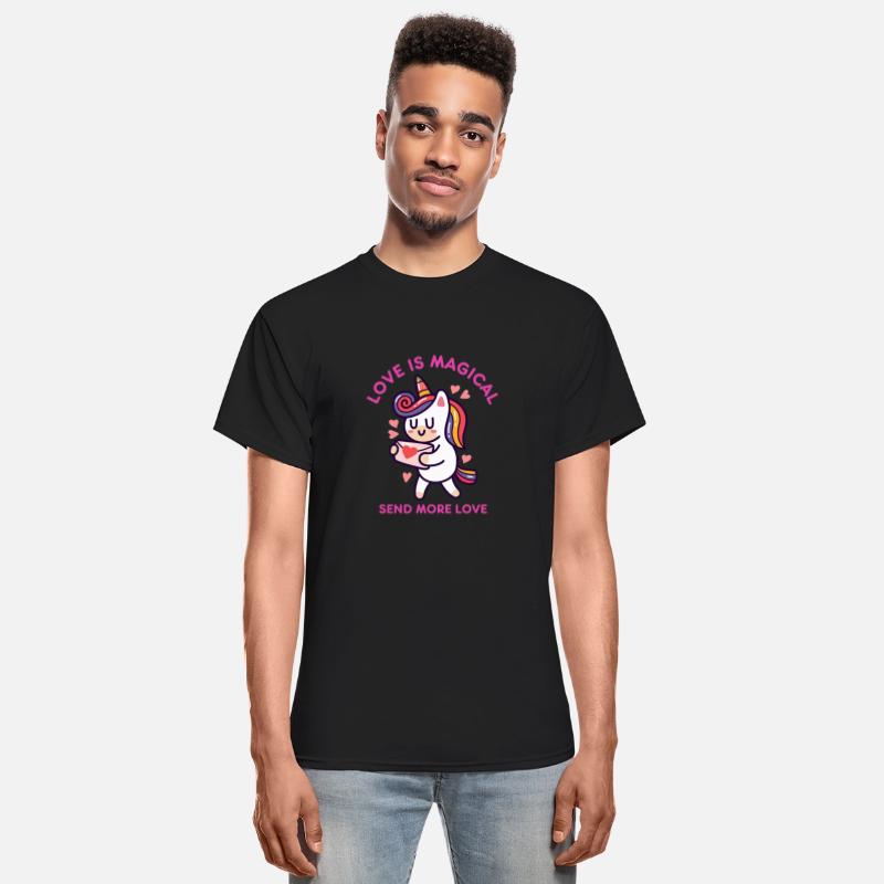 Love Is Magical Send More Rainbow Unicorn Heart