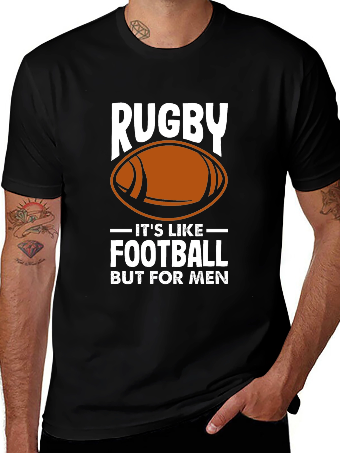 Rugby: Its Like Football But For Men T-Shirt