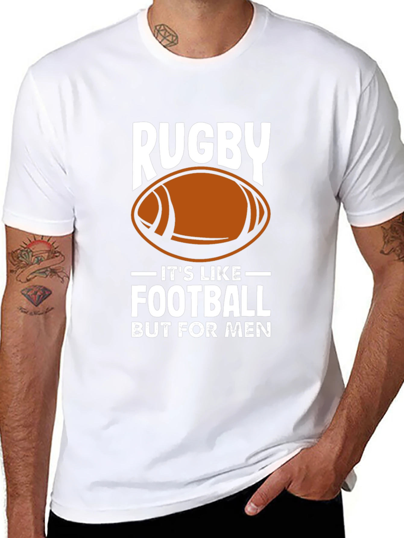 Rugby: Its Like Football But For Men T-Shirt