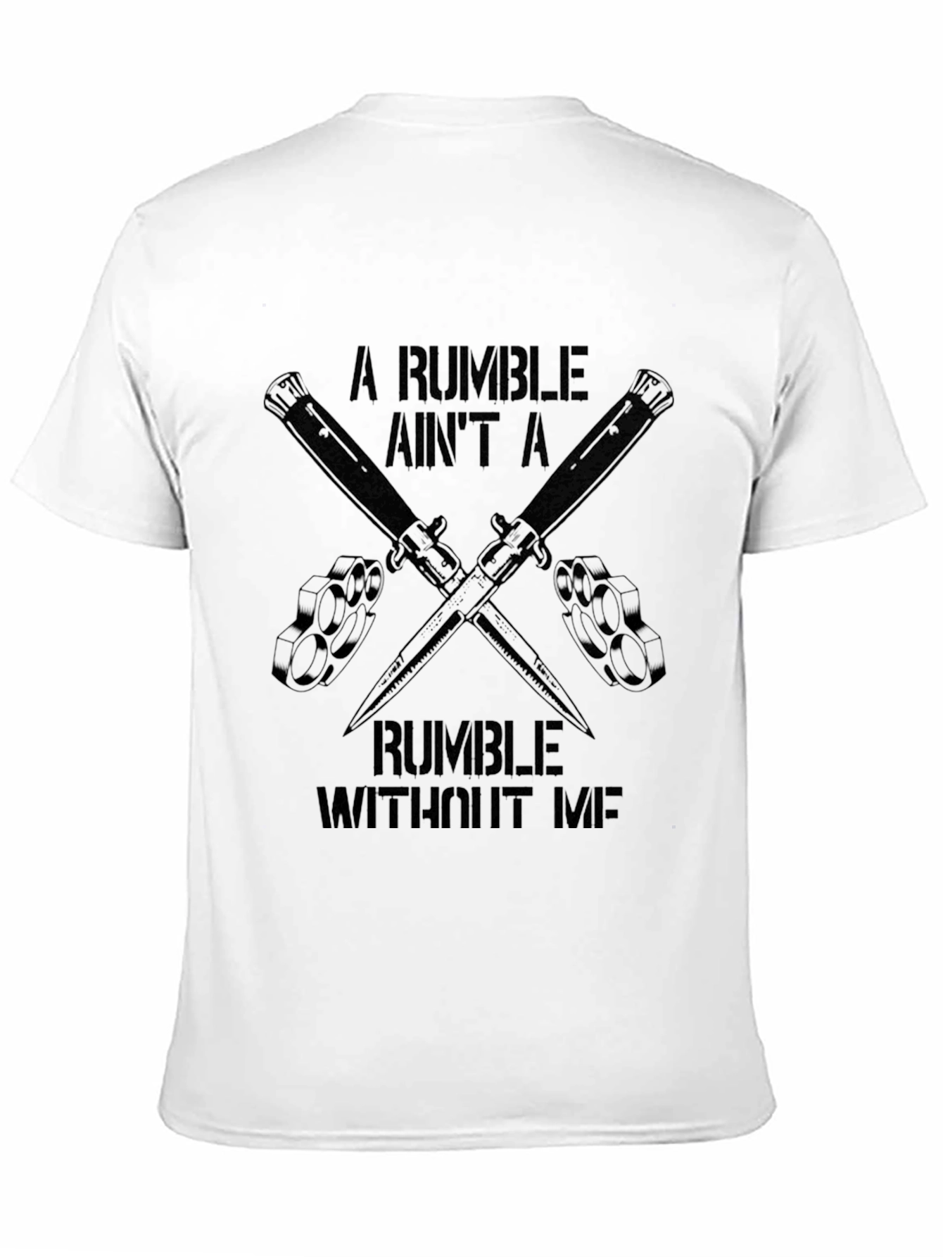 Rumble Knuckle Duster Knife Graphic T-Shirt