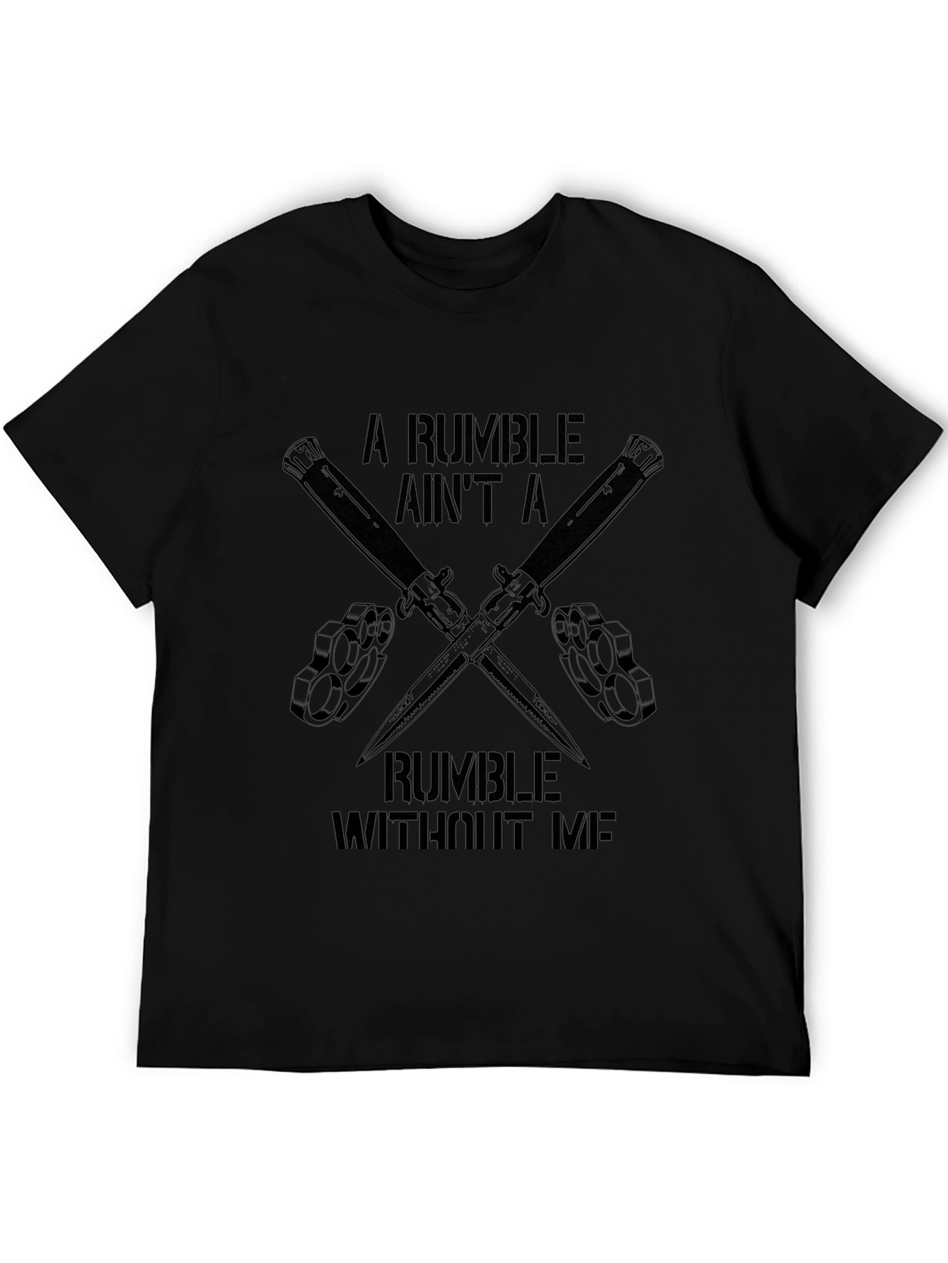 Rumble Knuckle Duster Knife Graphic T-Shirt