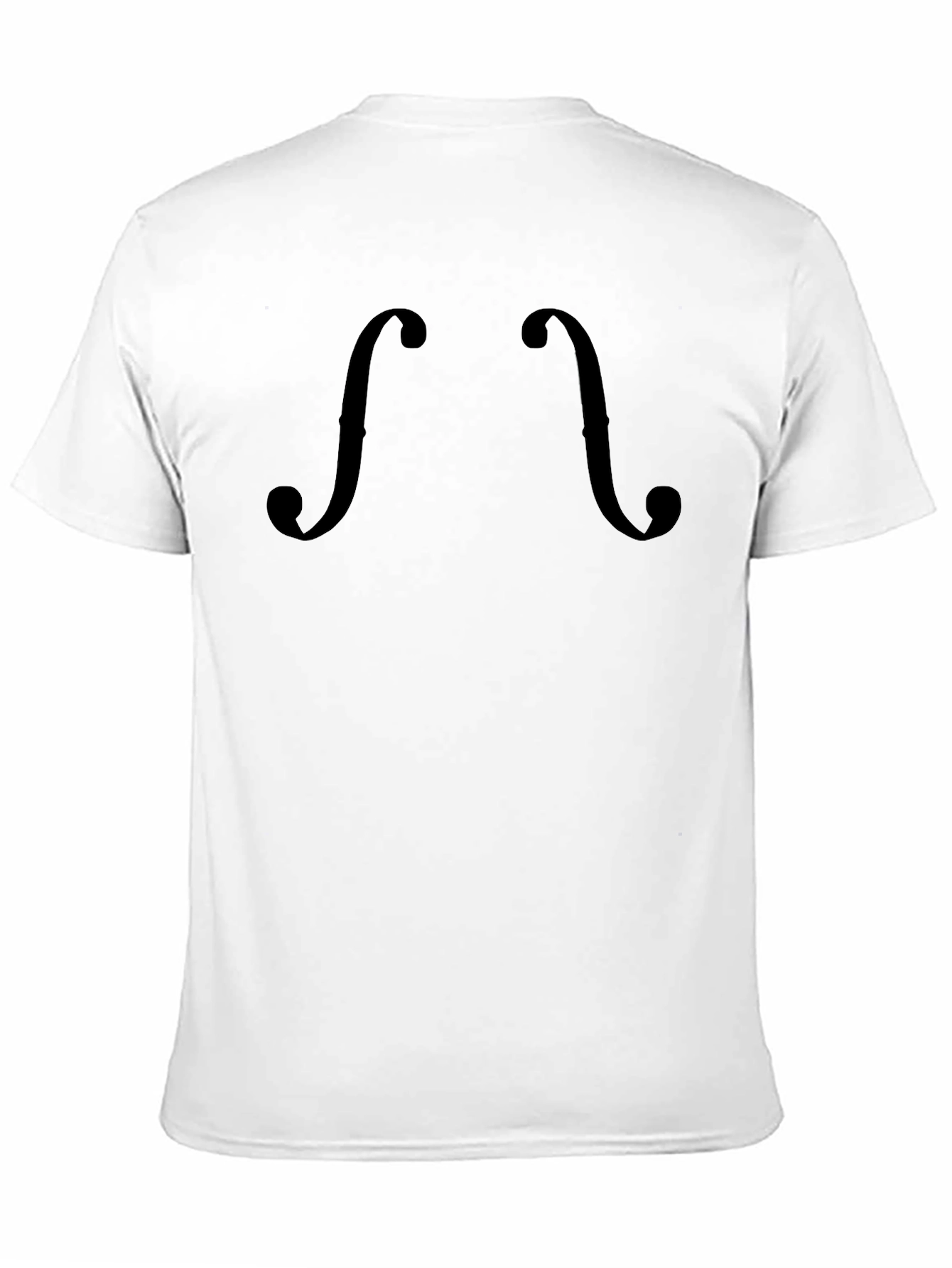 F-Hole Violin Black Graphic Tee