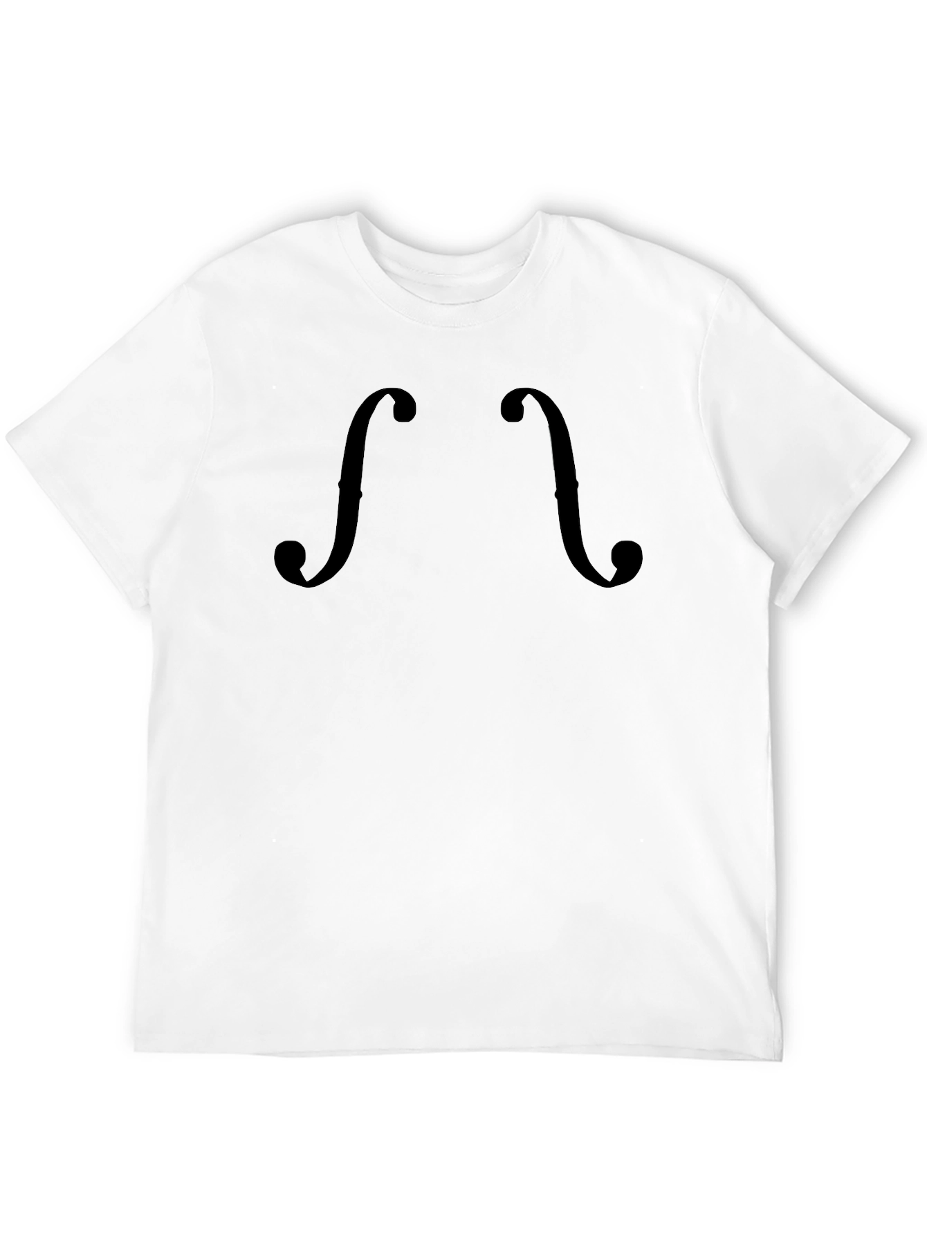 F-Hole Violin Black Graphic Tee