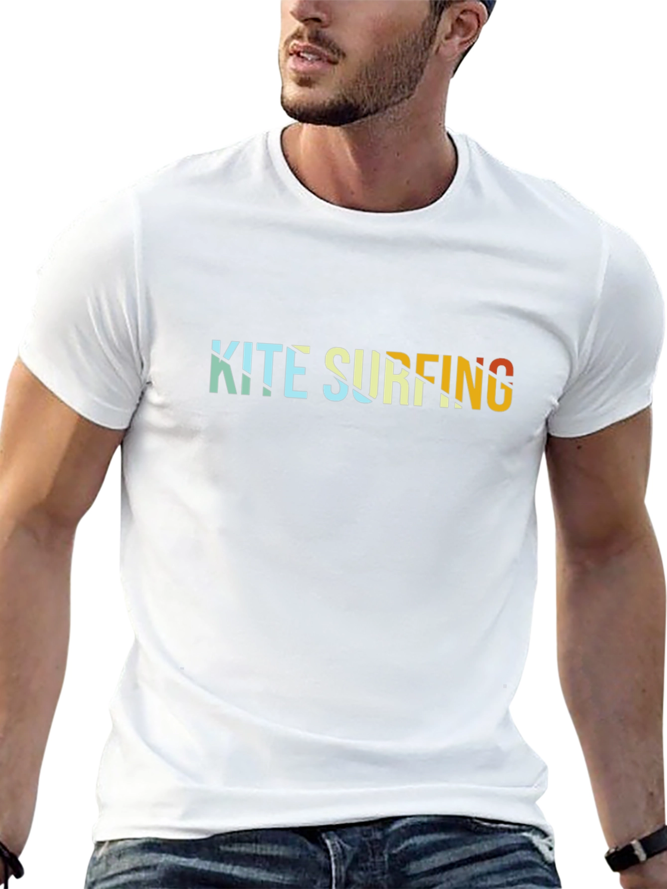 Kite Surfing Graphic Tee - Retro Style