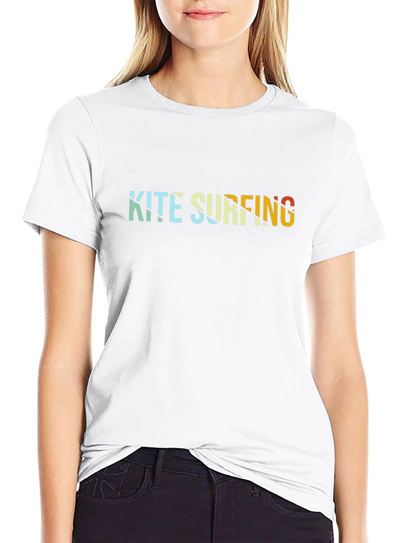 Kite Surfing Graphic Tee - Retro Style