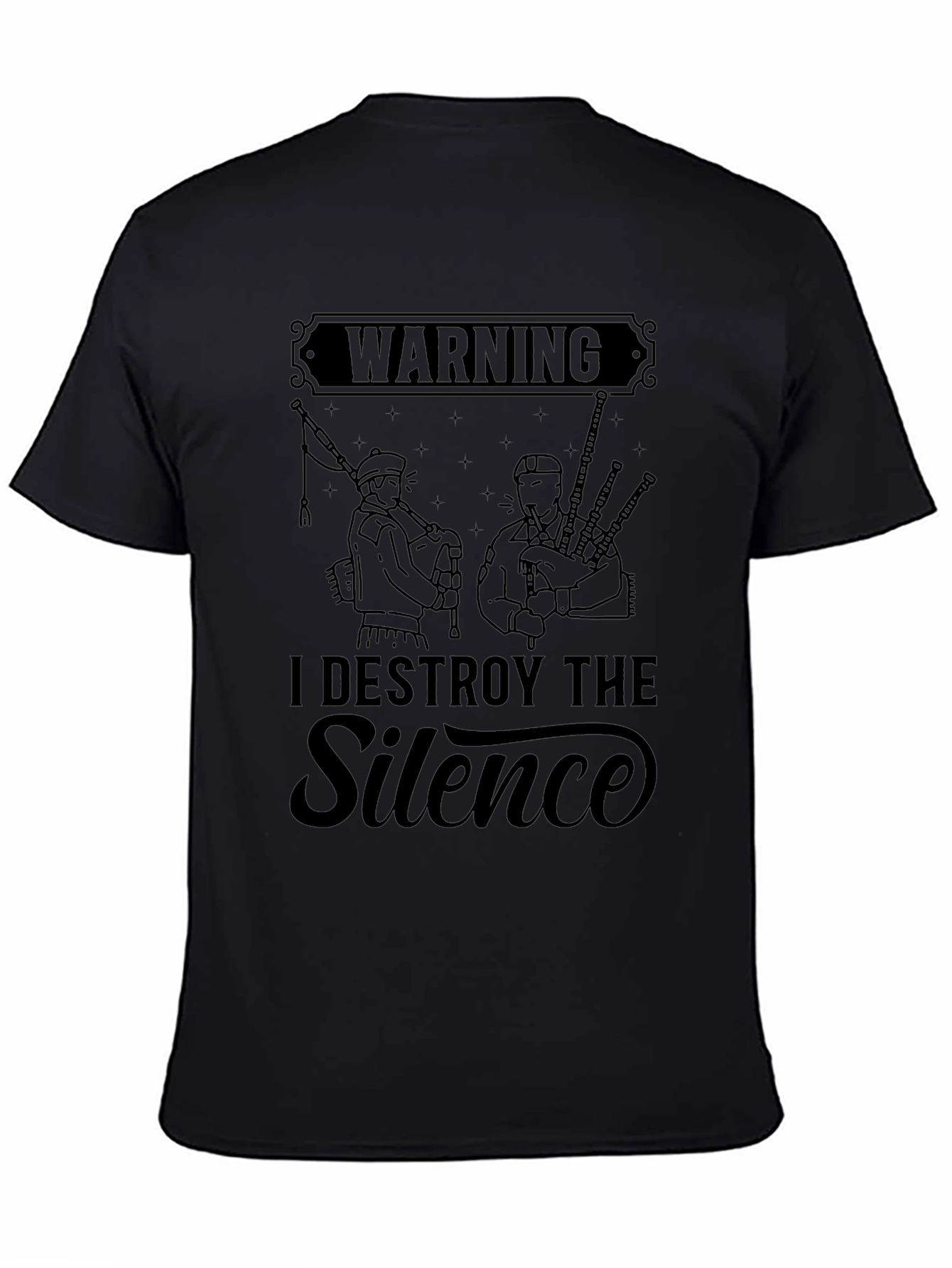 Destroy the Silence Bagpipe T-Shirt