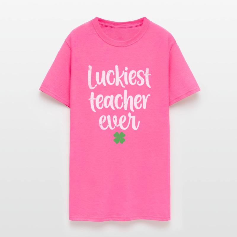 Luckiest Teacher Ever St Patricks Day Clover