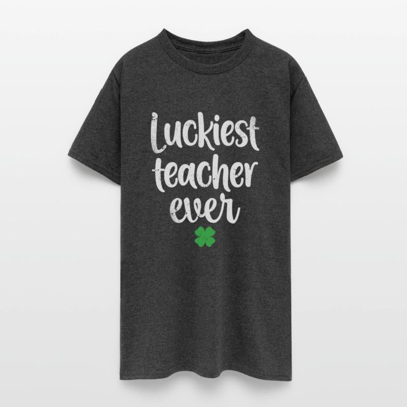 Luckiest Teacher Ever St Patricks Day Clover