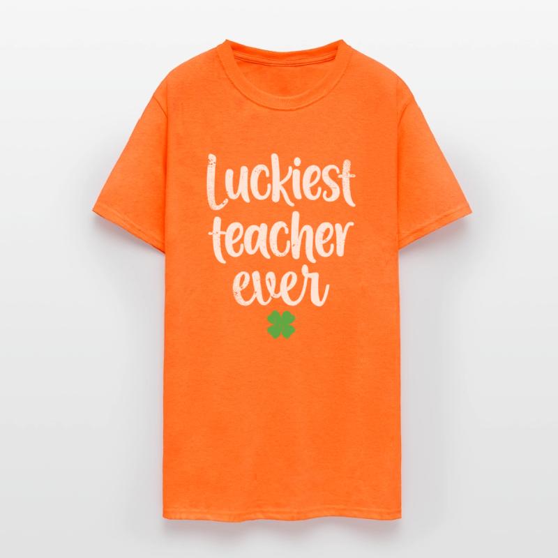 Luckiest Teacher Ever St Patricks Day Clover