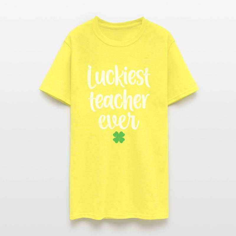 Luckiest Teacher Ever St Patricks Day Clover
