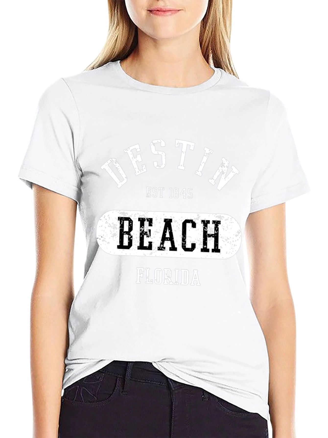 Destin Beach Florida Black T-Shirt