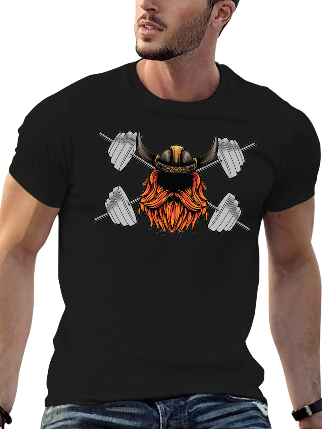 Viking Gym Warrior Black T-Shirt