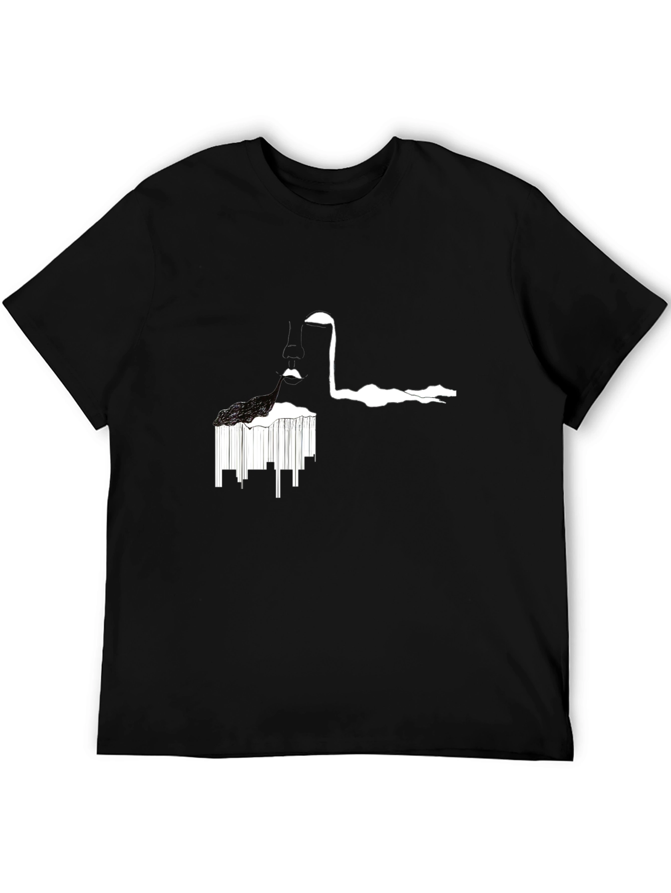 Abstract Black T-Shirt