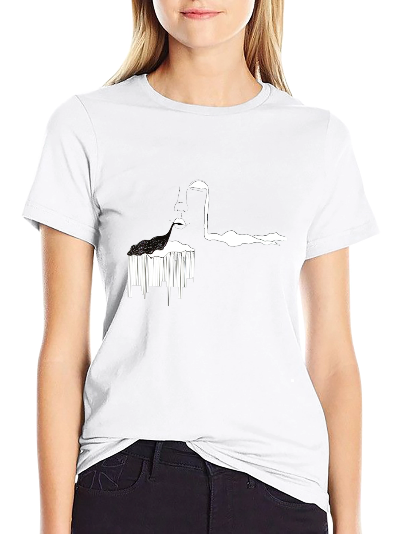 Abstract Black T-Shirt