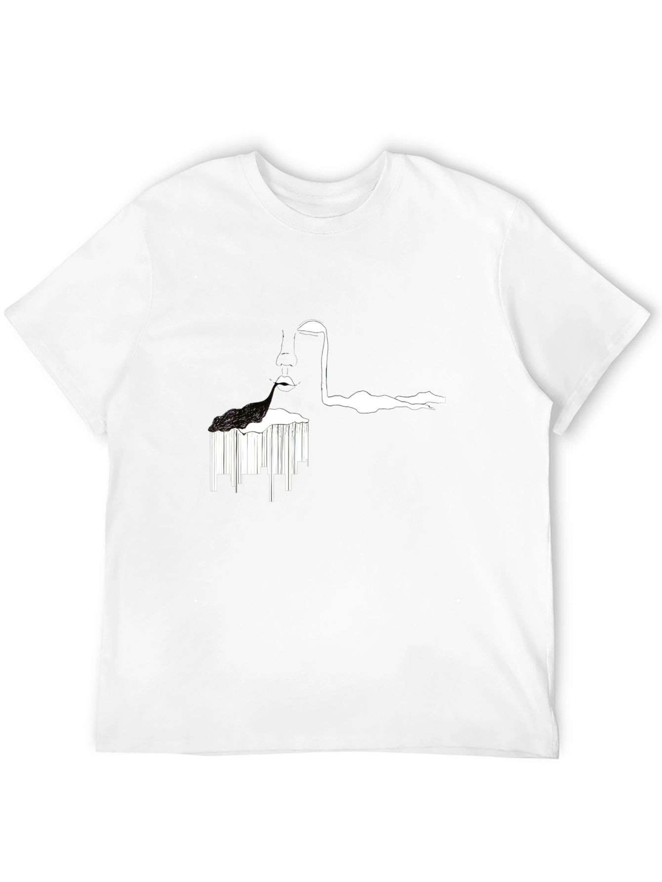 Abstract Black T-Shirt