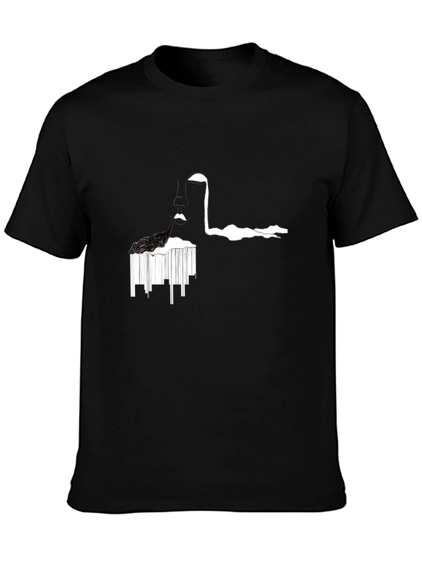 Abstract Black T-Shirt