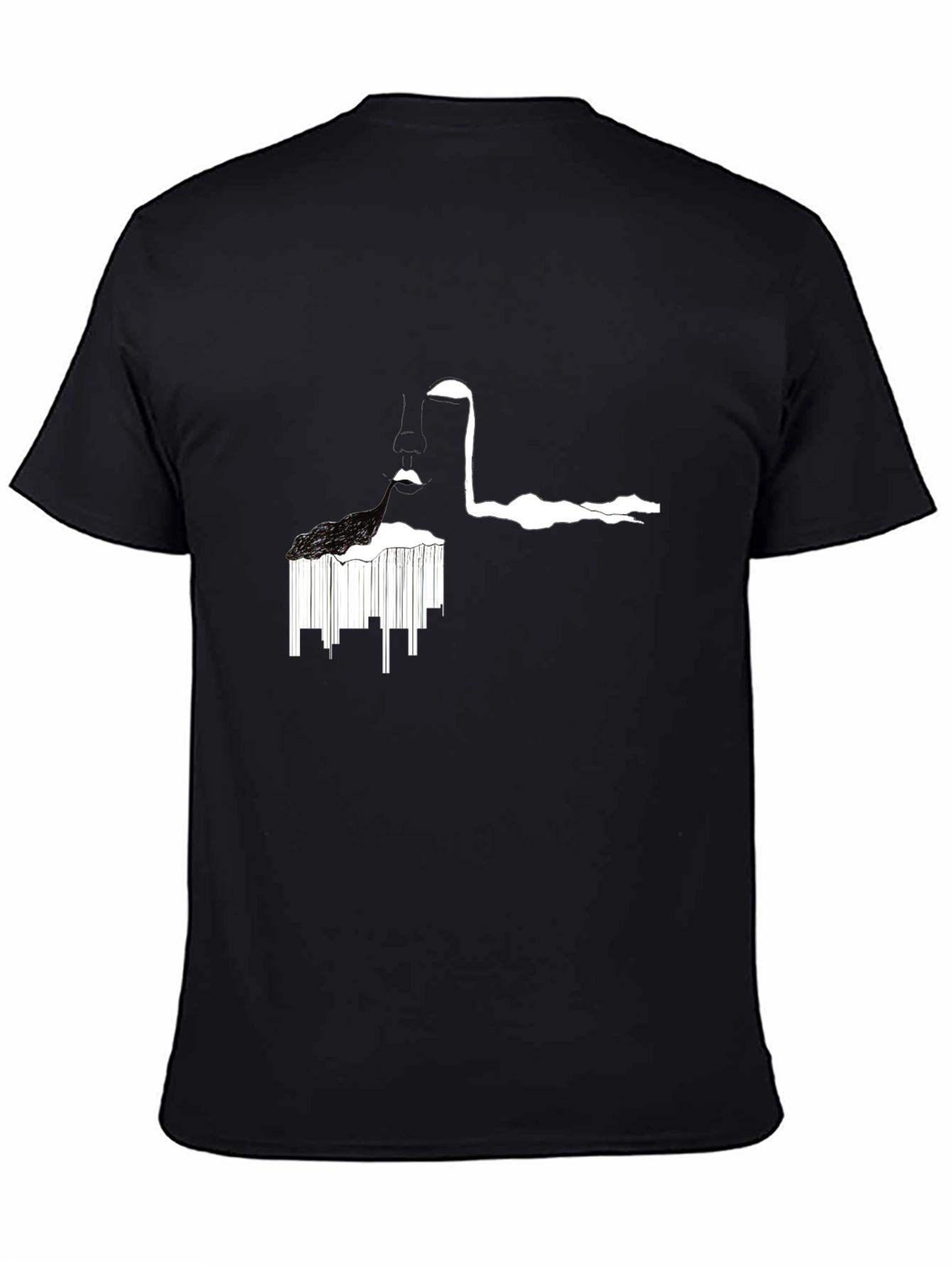 Abstract Black T-Shirt