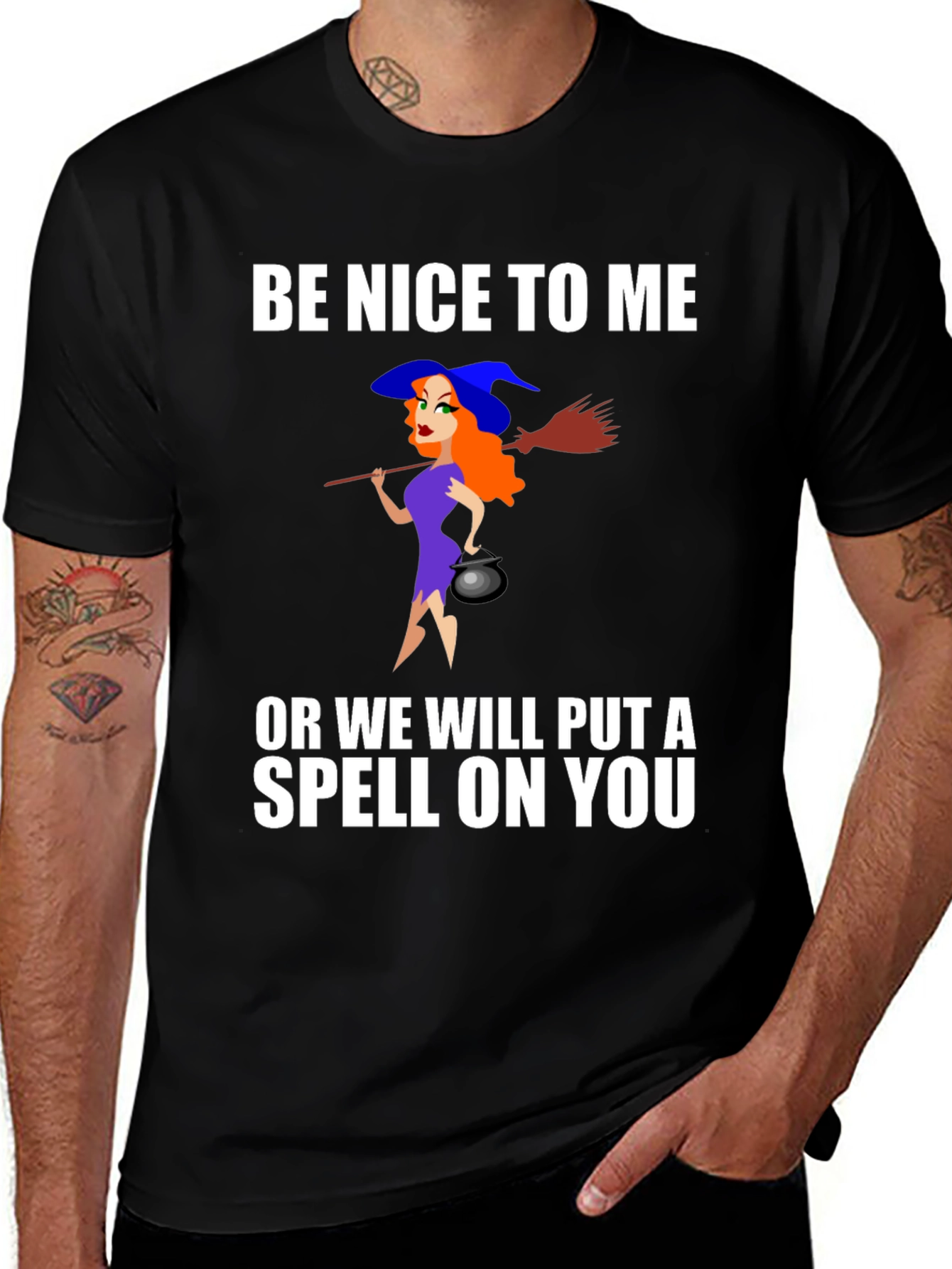 Be Nice To Me Witch T-Shirt