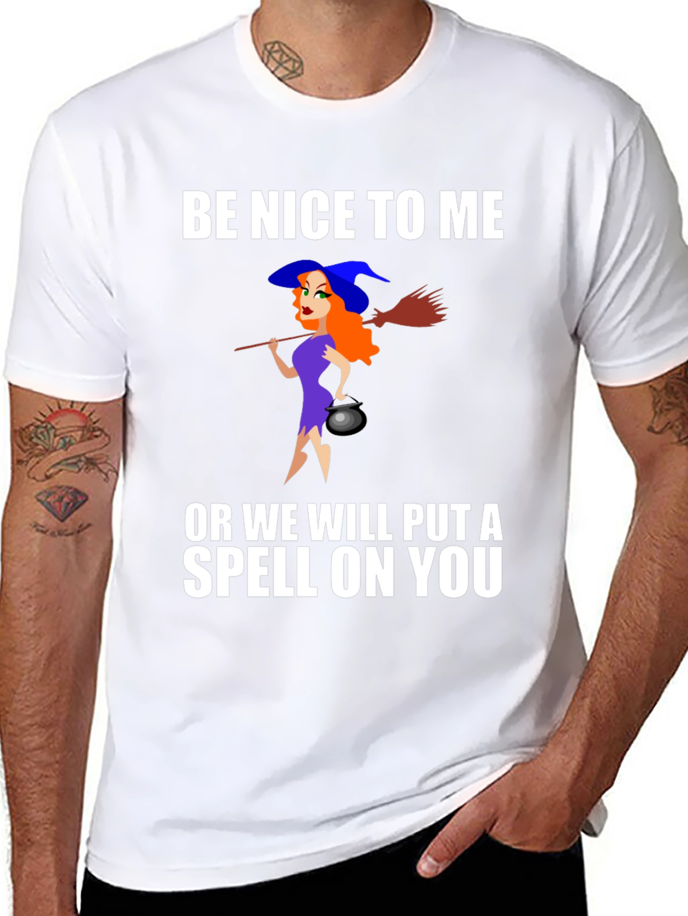 Be Nice To Me Witch T-Shirt
