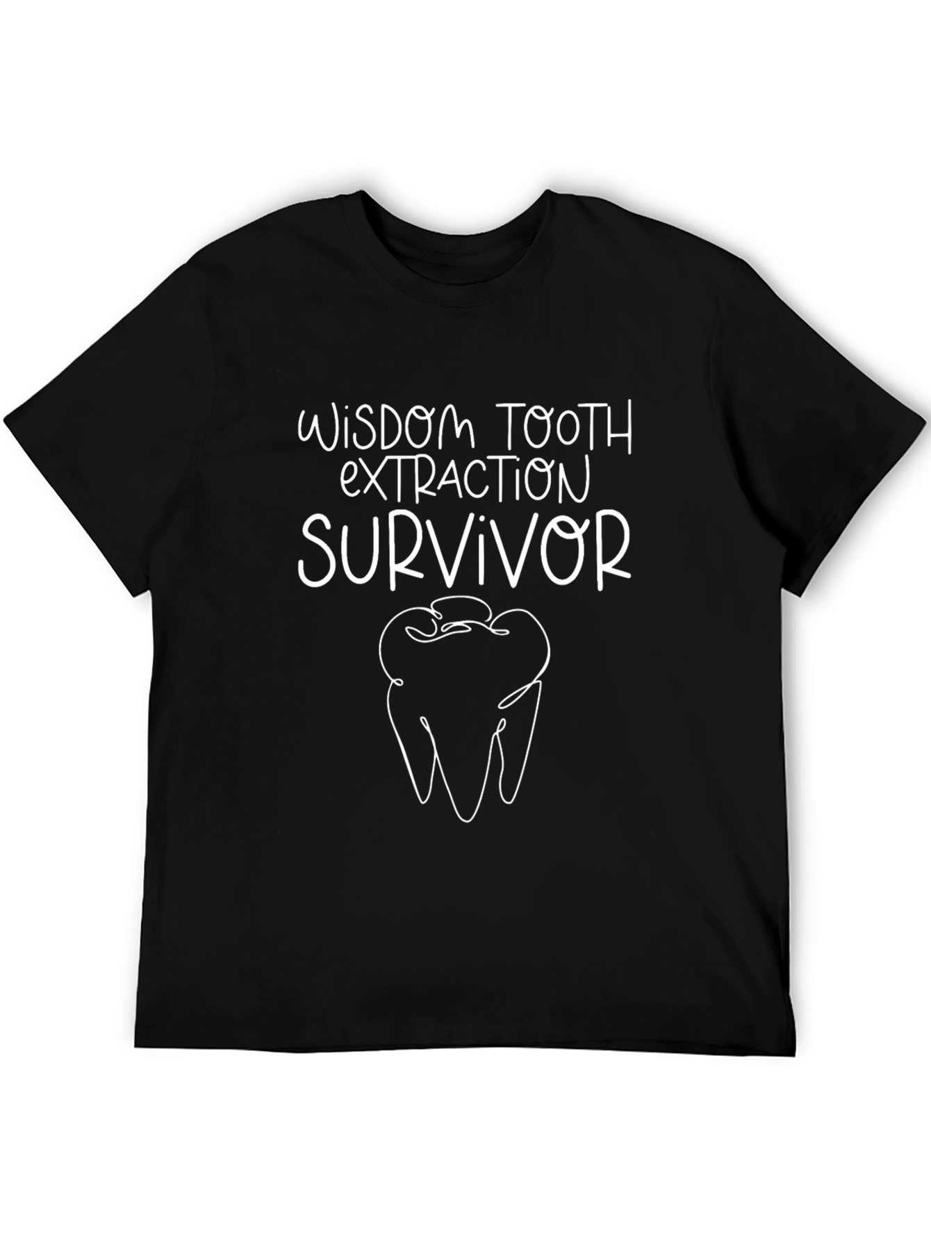 Wisdom Tooth Extraction Survivor Graphic T-Shirt