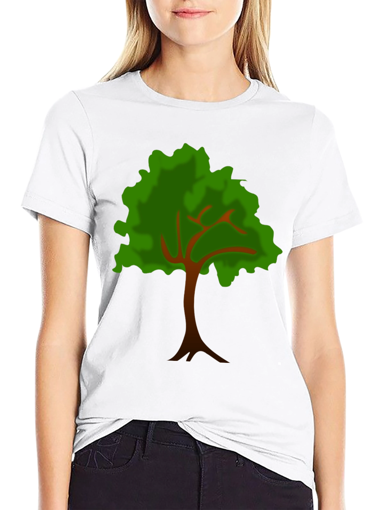 Nature Lover Tee: Tree Graphic Black T-Shirt