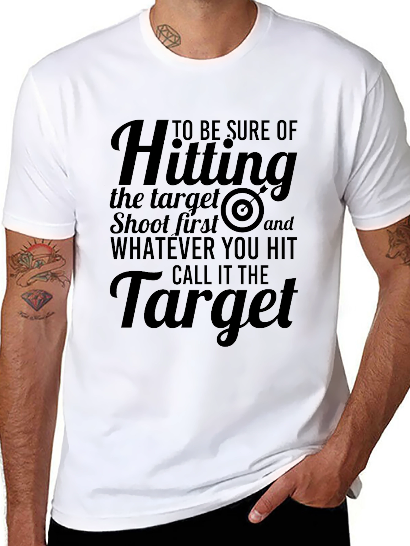Humorous Target Shooting T-Shirt