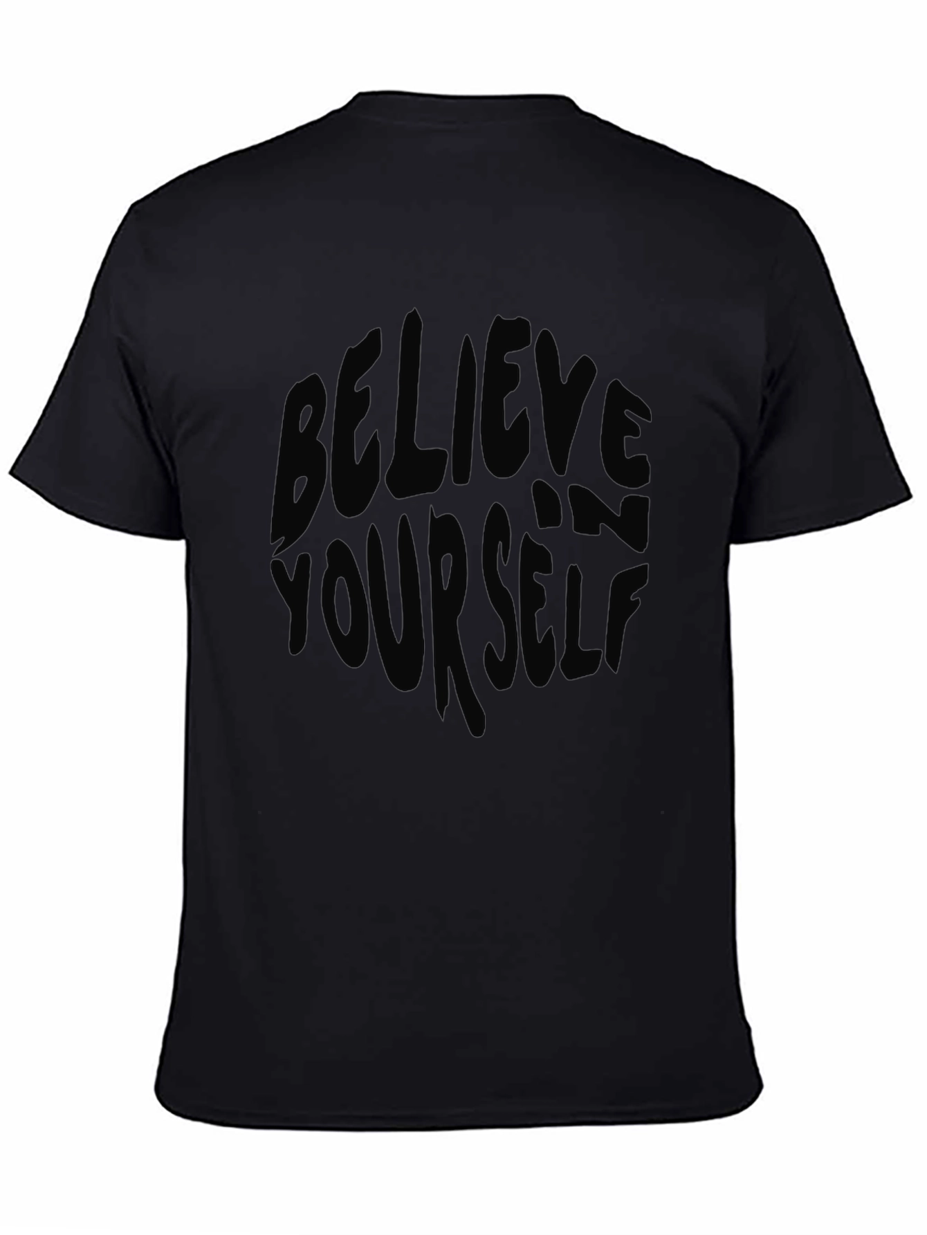 Believe Yourself Black Graphic Tee