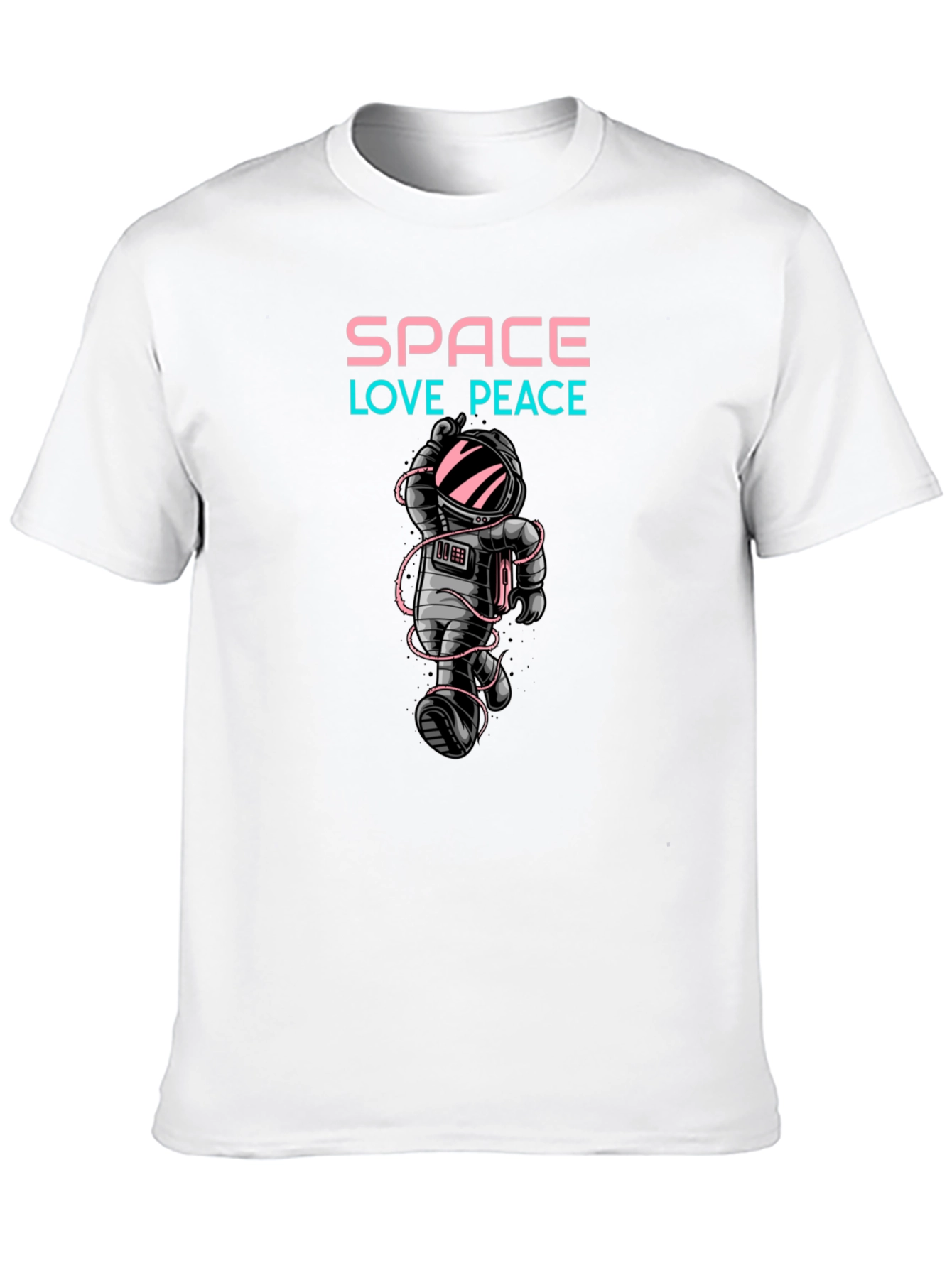 Space Love Peace Graphic T-Shirt