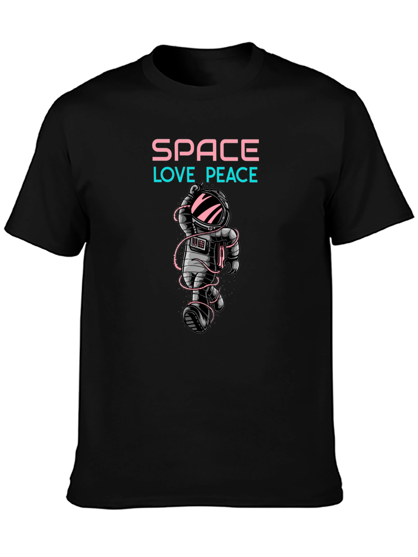 Space Love Peace Graphic T-Shirt