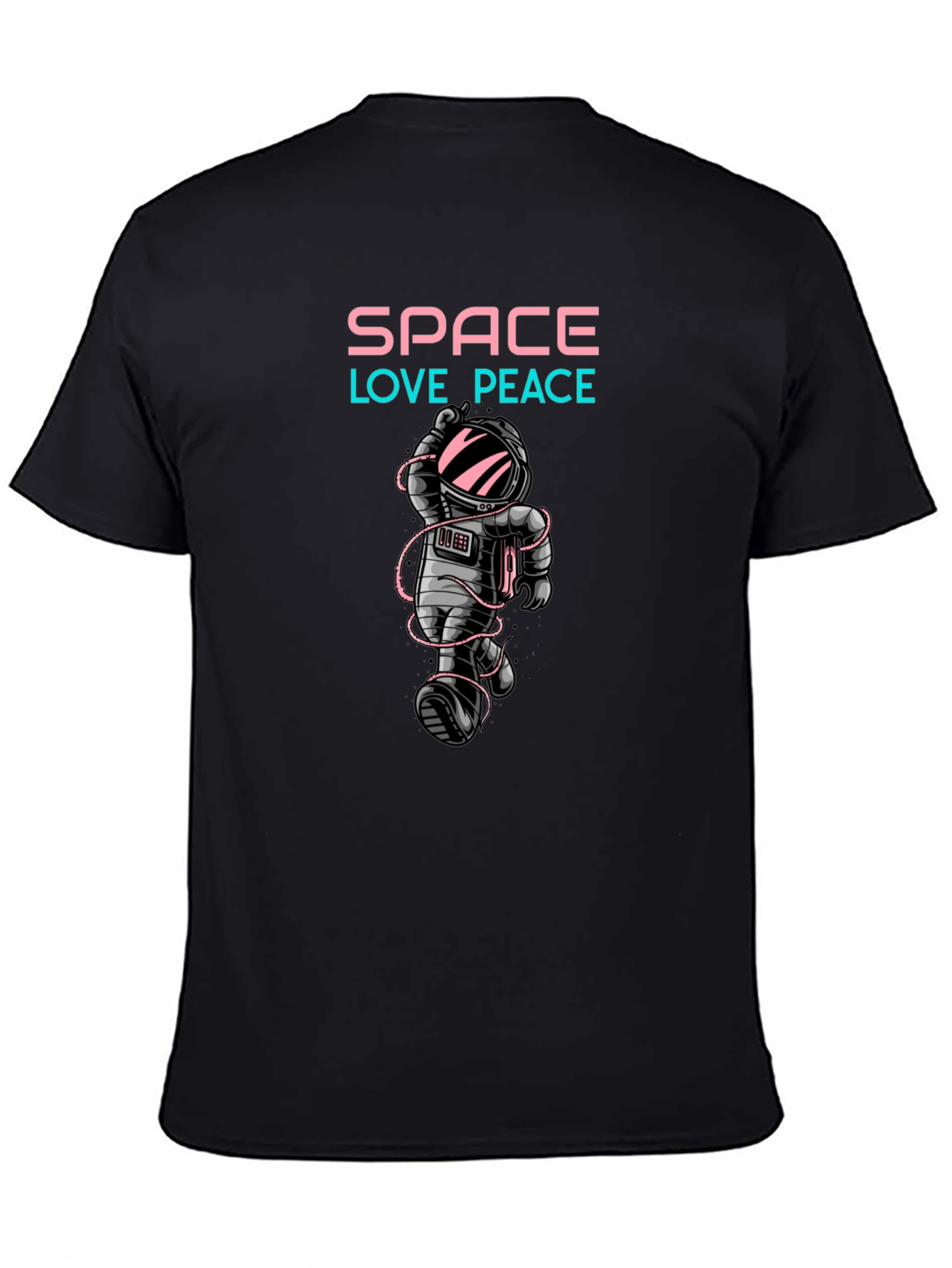 Space Love Peace Graphic T-Shirt